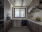133平米现代简约风三室厨房装修效果图，橱柜创意设计图