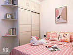 38平米现代简约风一室卧室装修效果图，背景墙创意设计图