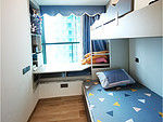 180平米轻奢风格三室儿童房装修效果图，背景墙创意设计图