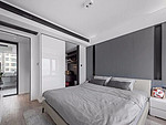 180平米现代简约风四室卧室装修效果图，背景墙创意设计图