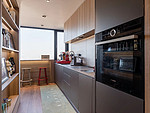 134平米现代简约风四室厨房装修效果图，橱柜创意设计图
