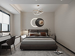 106平米现代简约风四室卧室装修效果图，背景墙创意设计图