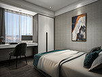 105平米轻奢风格四室卧室装修效果图，背景墙创意设计图