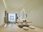 50平米现代简约风一室客厅装修效果图，榻榻米创意设计图