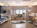 105平米北欧风格四室儿童房装修效果图，衣柜创意设计图