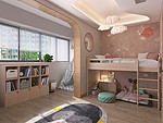 161平米北欧风格四室儿童房装修效果图，吊顶创意设计图