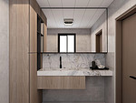 120平米现代简约风五室卫生间装修效果图，盥洗区创意设计图