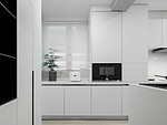 120平米现代简约风三室厨房装修效果图，橱柜创意设计图