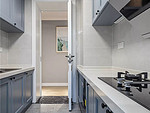 100平米北欧风格三室厨房装修效果图，橱柜创意设计图