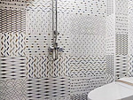 75平米北欧风格二室卫生间装修效果图，墙面创意设计图