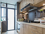 120平米现代简约风四室厨房装修效果图，背景墙创意设计图