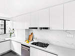 86平米现代简约风二室厨房装修效果图，橱柜创意设计图