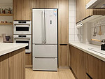 125平米日式风格三室厨房装修效果图，橱柜创意设计图