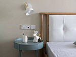 100平米北欧风格三室卧室装修效果图，背景墙创意设计图