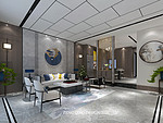 311平米新中式风格别墅客厅装修效果图，背景墙创意设计图