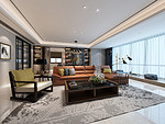 127平米现代简约风三室客厅装修效果图，背景墙创意设计图