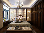 143平米欧式风格复式卧室装修效果图，吊顶创意设计图