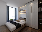 147平米现代简约风三室卧室装修效果图，背景墙创意设计图