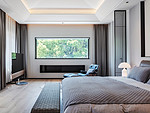 800平米新中式风格三室卧室装修效果图，门窗创意设计图