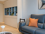78平米现代简约风三室客厅装修效果图，沙发创意设计图