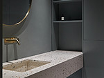 197平米现代简约风二室卫生间装修效果图，盥洗区创意设计图