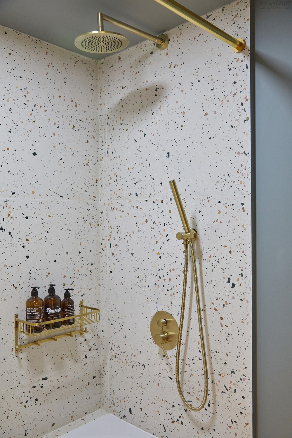 115平米现代简约风二室卫生间装修效果图，盥洗区创意设计图