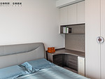 85平米现代简约风三室卧室装修效果图，软装创意设计图