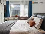 175平米现代简约风三室卧室装修效果图，软装创意设计图