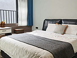 107平米现代简约风三室卧室装修效果图，软装创意设计图