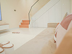 165平米现代简约风三室休闲室装修效果图，置物柜创意设计图