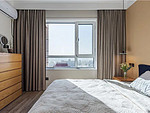 140平米现代简约风三室卧室装修效果图，墙面创意设计图