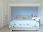 105平米美式风格三室次卧装修效果图，背景墙创意设计图