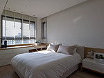 87平米北欧风格三室卧室装修效果图，门窗创意设计图