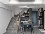 118平米轻奢风格五室餐厅装修效果图，餐桌创意设计图