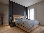 126平米现代简约风三室卧室装修效果图，墙面创意设计图