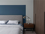 109平米现代简约风三室卧室装修效果图，软装创意设计图