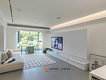 180平米现代简约风二室客厅装修效果图，沙发创意设计图