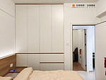 97平米现代简约风二室主卧装修效果图，软装创意设计图
