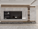 60平米现代简约风三室客厅装修效果图，收纳柜创意设计图