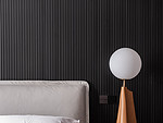 118平米轻奢风格五室卧室装修效果图，灯饰创意设计图