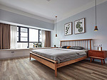 108平米北欧风格三室卧室装修效果图，背景墙创意设计图