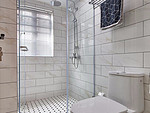 146平米北欧风格三室卫生间装修效果图，盥洗区创意设计图