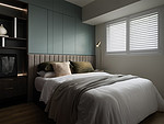 78平米轻奢风格三室卧室装修效果图，软装创意设计图