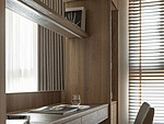 127平米现代简约风四室书房装修效果图，书柜创意设计图