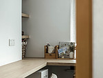 89平米北欧风格三室书房装修效果图，书柜创意设计图