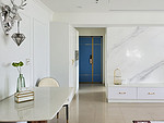 105平米美式风格三室玄关装修效果图，玄关创意设计图