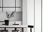 175平米现代简约风三室餐厅装修效果图，餐桌创意设计图
