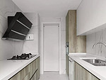 170平米现代简约风三室厨房装修效果图，橱柜创意设计图