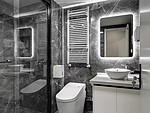 230平米现代简约风三室卫生间装修效果图，盥洗区创意设计图