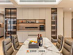 180平米现代简约风三室餐厅装修效果图，餐桌创意设计图